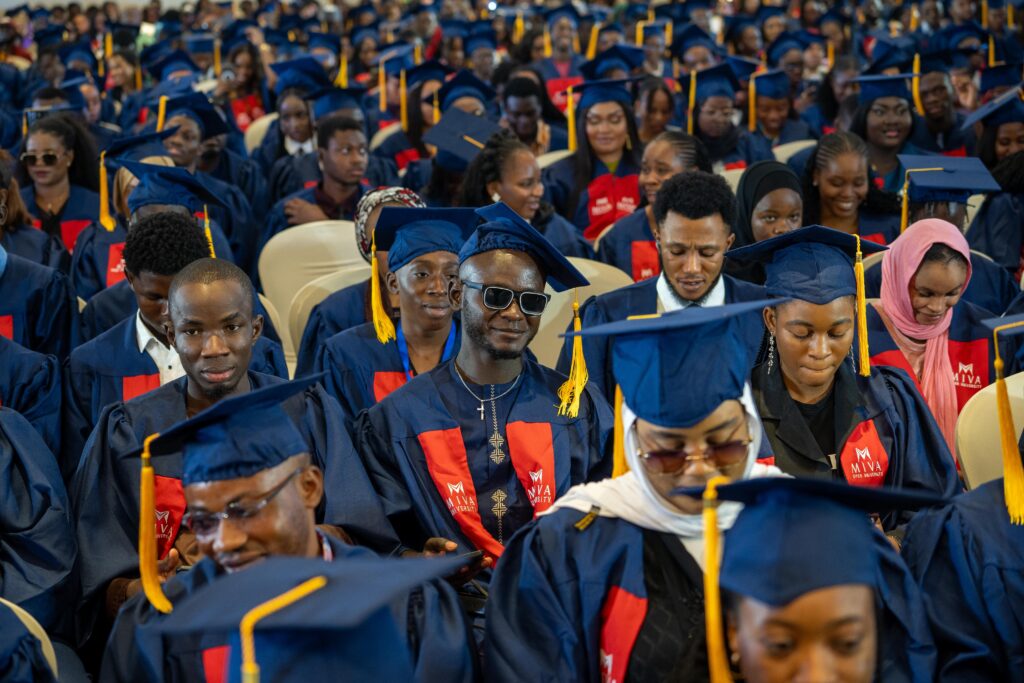 A cross-section of matriculating students at the Ladi Kwali Conference Centre, Abuja.